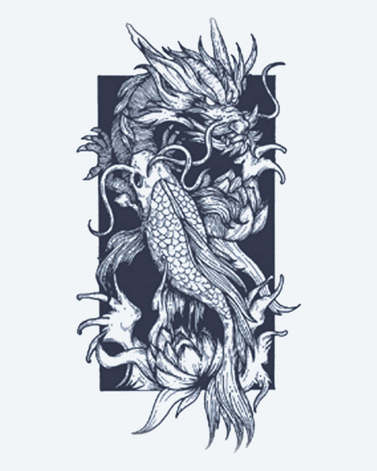 Dragon and Koi