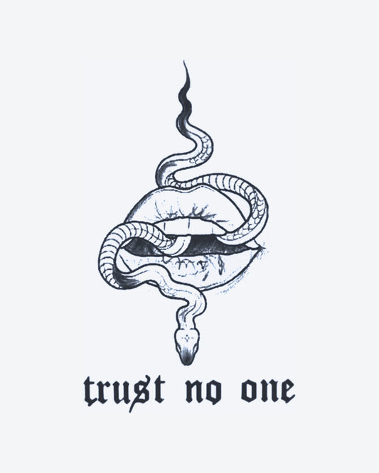 Dark Truth semi-permanent tattoo design by INKY – Fine Line illustration, 3 x 4 in (7x10 cm), available at inkytatt.com