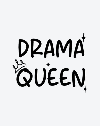 Drama Queen Crown semi-permanent tattoo design by INKY – Crown, Diamond, Hand illustration, 2 x 2 in (4x4 cm), available at inkytatt.com