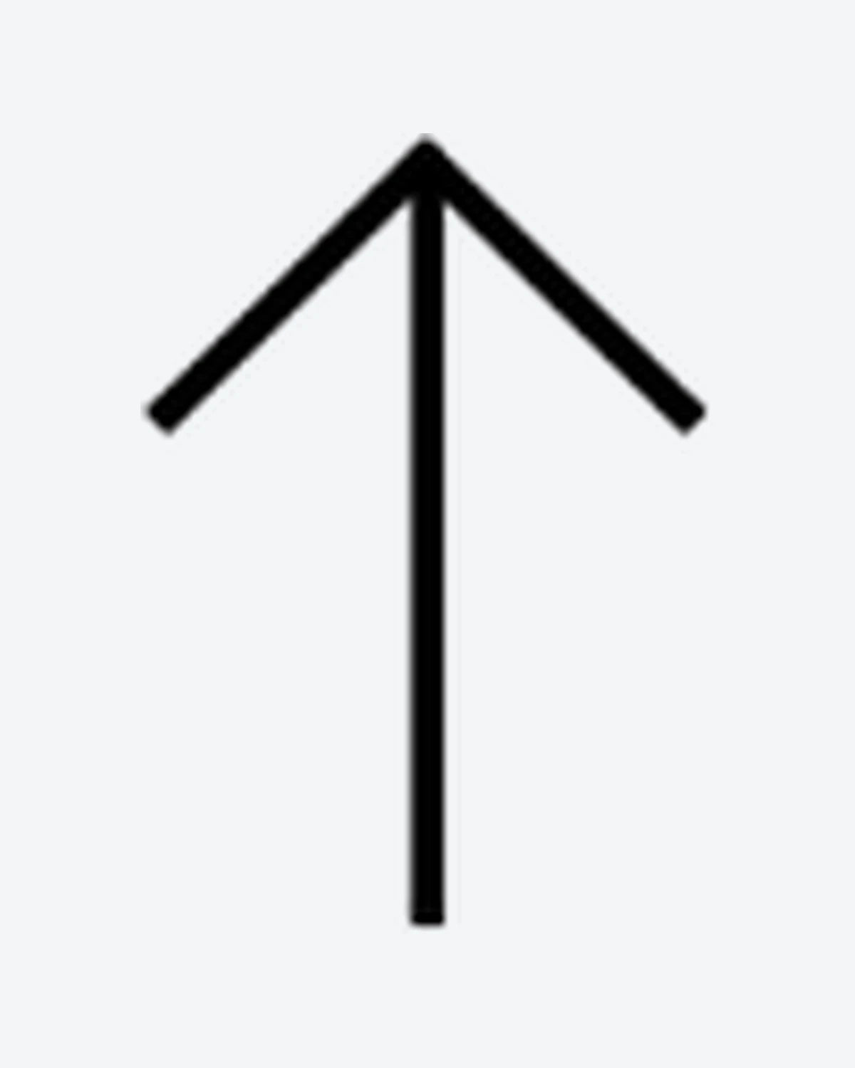 Arrow Up semi-permanent tattoo design by INKY – Arrow, Geometric, Lines illustration, 0.5 x 0.5 in (1x1 cm), available at inkytatt.com
