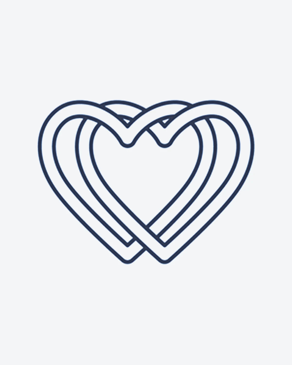 Love Lines semi-permanent tattoo design by INKY – Fine Line, Heart, Geometric, Lines illustration, 0.5 x 0.5 in (1x1 cm), available at inkytatt.com