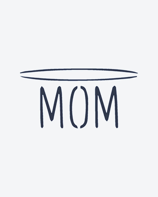 Mom's Halo semi-permanent tattoo design by INKY – Fine Line, Halo, Hand illustration, 0.5 x 0.5 in (1x1 cm), available at inkytatt.com