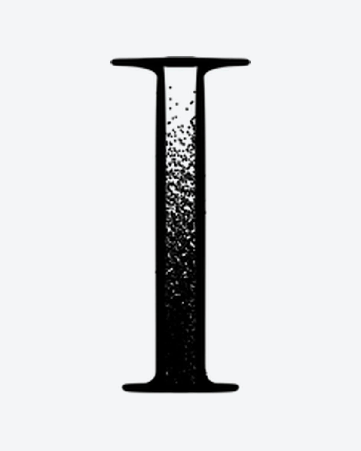 Initials 1 semi-permanent tattoo design by INKY – Dots, Dotwork illustration, 2 x 2 in (4x4 cm), available at inkytatt.com