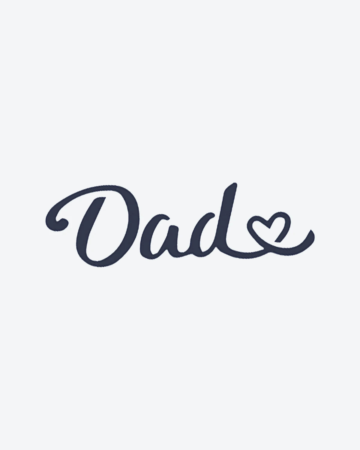 Dad Heart semi-permanent tattoo design by INKY – Heart illustration, 0.5 x 0.5 in (1x1 cm), available at inkytatt.com