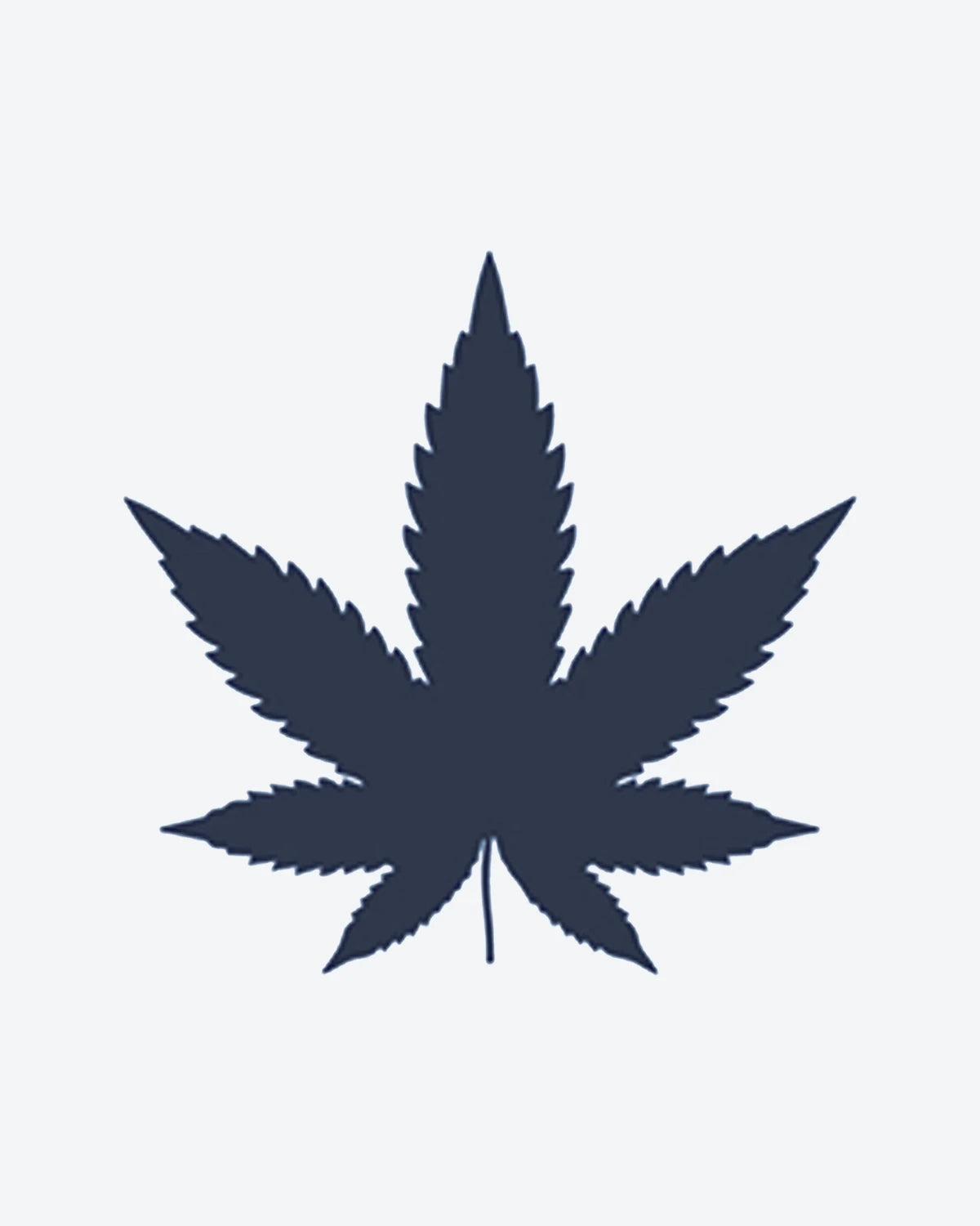 Canna Leaf semi-permanent tattoo design by INKY – Leaf, Silhouette illustration, 0.5 x 0.5 in (1x1 cm), available at inkytatt.com