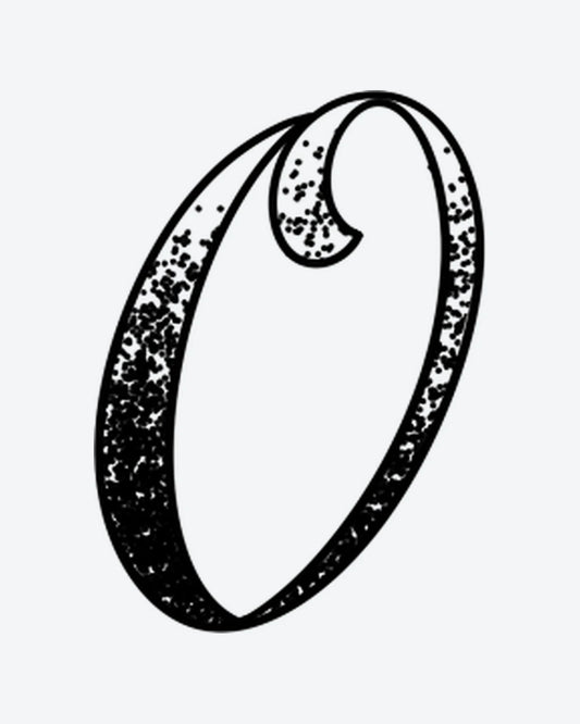Dotwork 0 semi-permanent tattoo design by INKY – Dotwork illustration, 0.5 x 0.5 in (1x1 cm), available at inkytatt.com