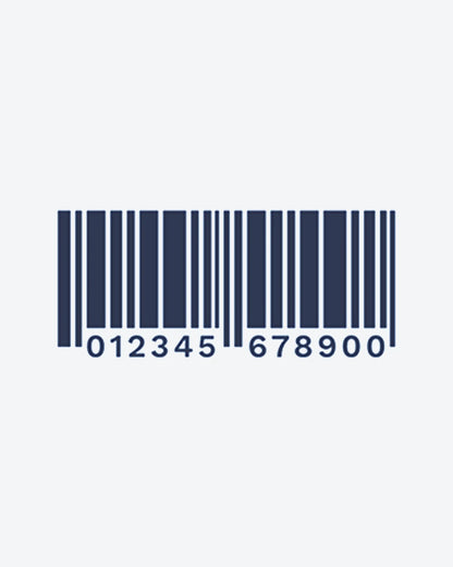 Barcode ID semi-permanent tattoo design by INKY – Geometric, Lines illustration, 2 x 2 in (4x4 cm), available at inkytatt.com