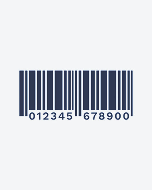 Barcode ID semi-permanent tattoo design by INKY – Geometric, Lines illustration, 2 x 2 in (4x4 cm), available at inkytatt.com