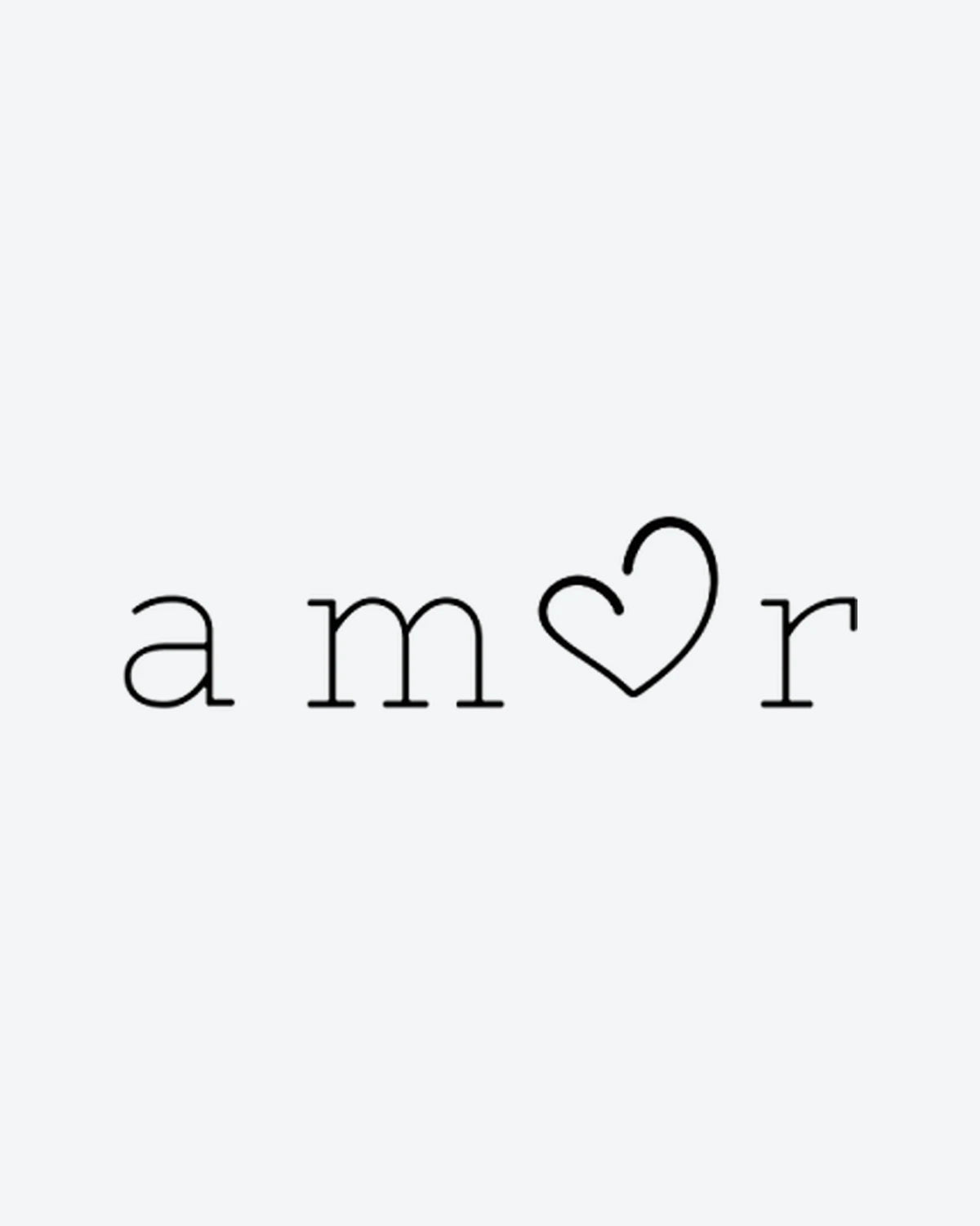 Amor Heart 2 semi-permanent tattoo design by INKY – Fine Line, Heart illustration, 2 x 4 in (6x10 cm), available at inkytatt.com