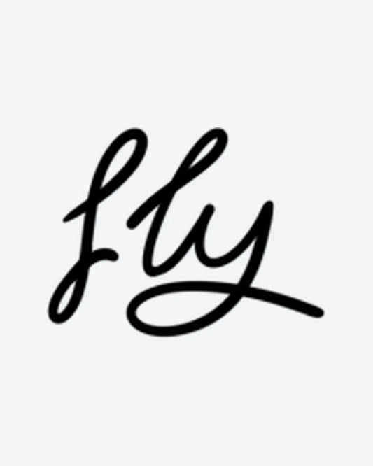 Fly Script semi-permanent tattoo design by INKY – Fly Script illustration, 2 x 2 in (4x4 cm), available at inkytatt.com