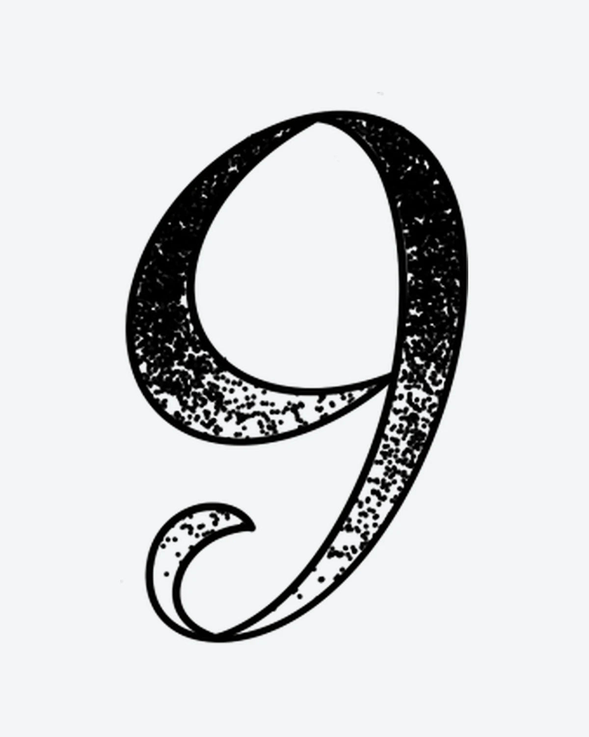Textured 9 semi-permanent tattoo design by INKY – Fine Line, Dotwork illustration, 0.5 x 0.5 in (1x1 cm), available at inkytatt.com