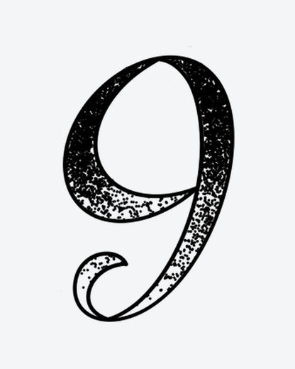 Textured 9 semi-permanent tattoo design by INKY – Fine Line, Dotwork illustration, 0.5 x 0.5 in (1x1 cm), available at inkytatt.com