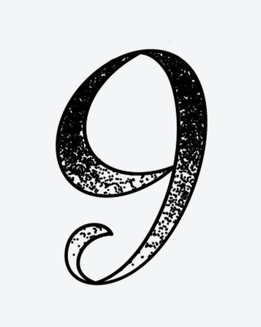 Textured 9 semi-permanent tattoo design by INKY – Fine Line, Dotwork illustration, 0.5 x 0.5 in (1x1 cm), available at inkytatt.com