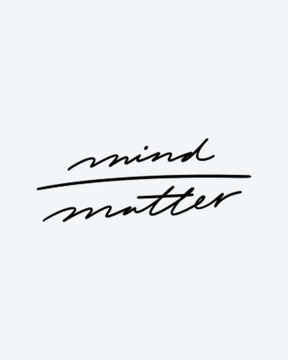 Mind Matter semi-permanent tattoo design by INKY – Fine Line illustration, 2 x 2 in (4x4 cm), available at inkytatt.com