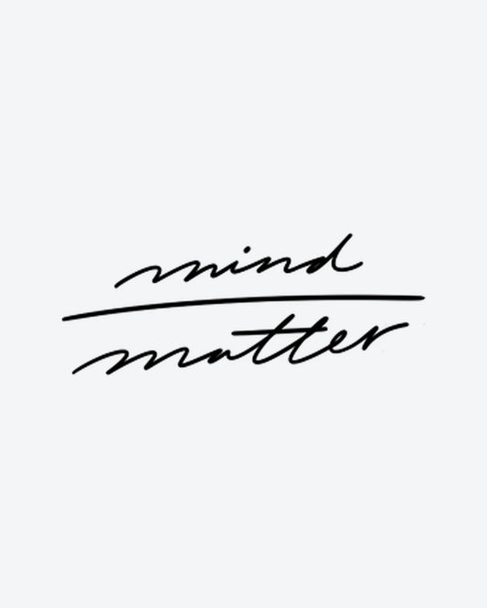 Mind Matter semi-permanent tattoo design by INKY – Fine Line illustration, 2 x 2 in (4x4 cm), available at inkytatt.com