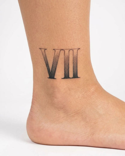 INKY Textured 7 semi-permanent tattoo applied on a woman – 2 x 2 in (4x4 cm) design, realistic ink look, lasts 10 days