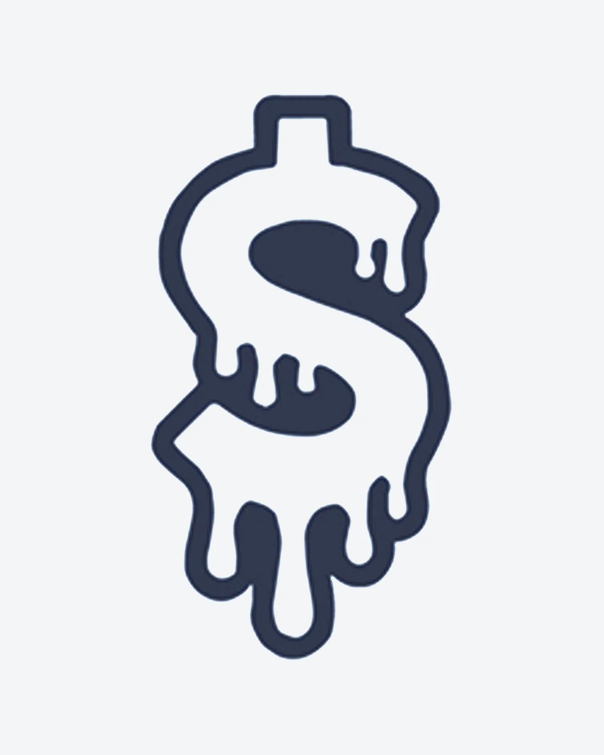 Drip Money semi-permanent tattoo design by INKY – Drip Money illustration, 0.5 x 0.5 in (1x1 cm), available at inkytatt.com