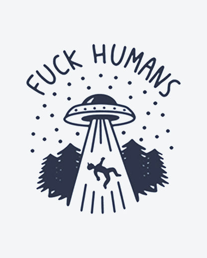 Fck Humans semi-permanent tattoo design by INKY – Tree, Star, Hand illustration, 2 x 2 in (4x4 cm), available at inkytatt.com