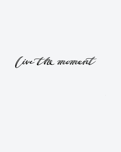 Live Moment semi-permanent tattoo design by INKY – Live Moment illustration, 2 x 2 in (4x4 cm), available at inkytatt.com