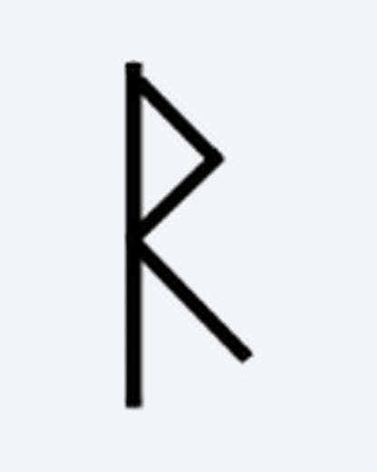 Nordic Rune semi-permanent tattoo design by INKY – Geometric, Path illustration, 0.5 x 0.5 in (1x1 cm), available at inkytatt.com
